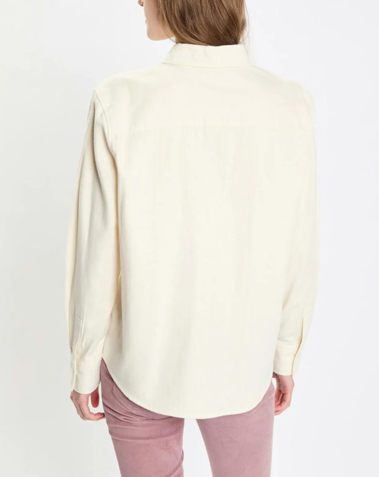 Femme Marc O'Polo Chemises^Chemise en flanelle manches ballons écrue