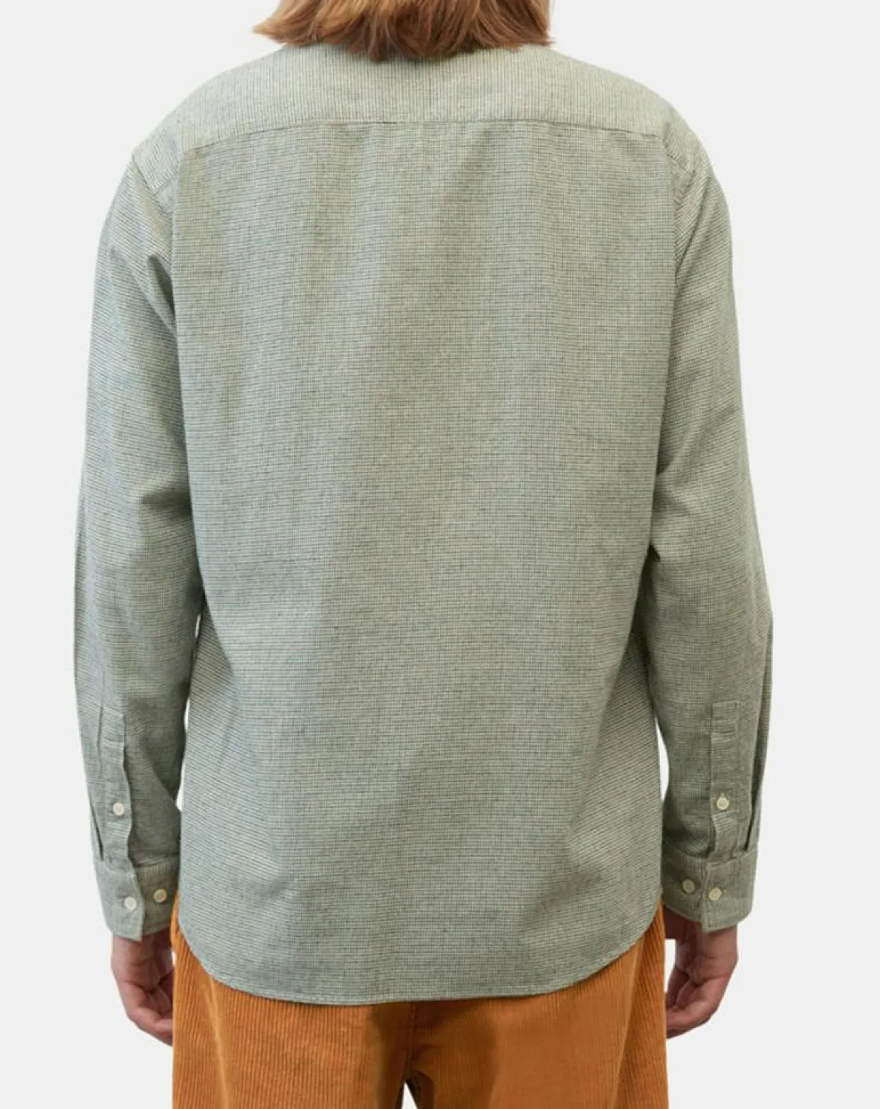 Chemise en Flanelle Regular Fit micro carreaux verte-Marc O'Polo Hot
