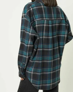 Chemise en Flanelle Sadie à carreaux vert/marine-BDG by Urban Outfitters Hot