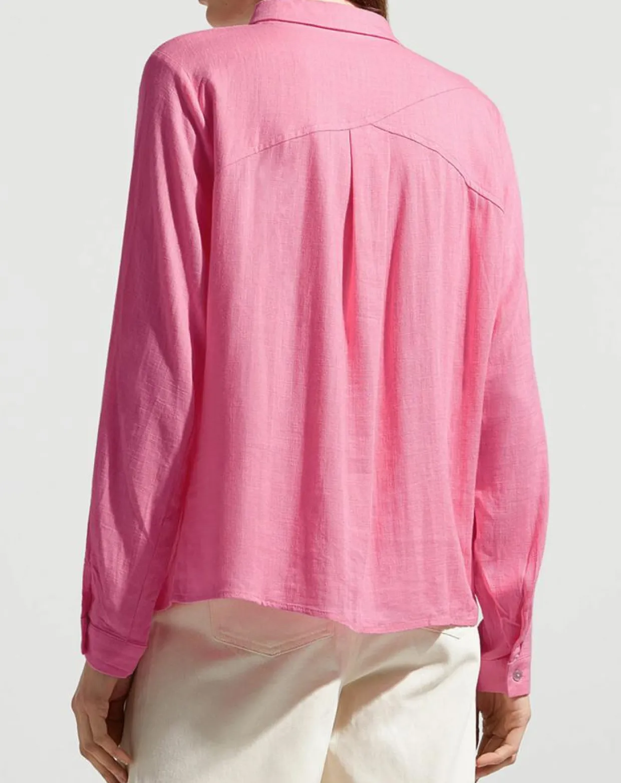 Femme Garance Paris Chemises^Chemise en Lin mélangé Leane rose vif