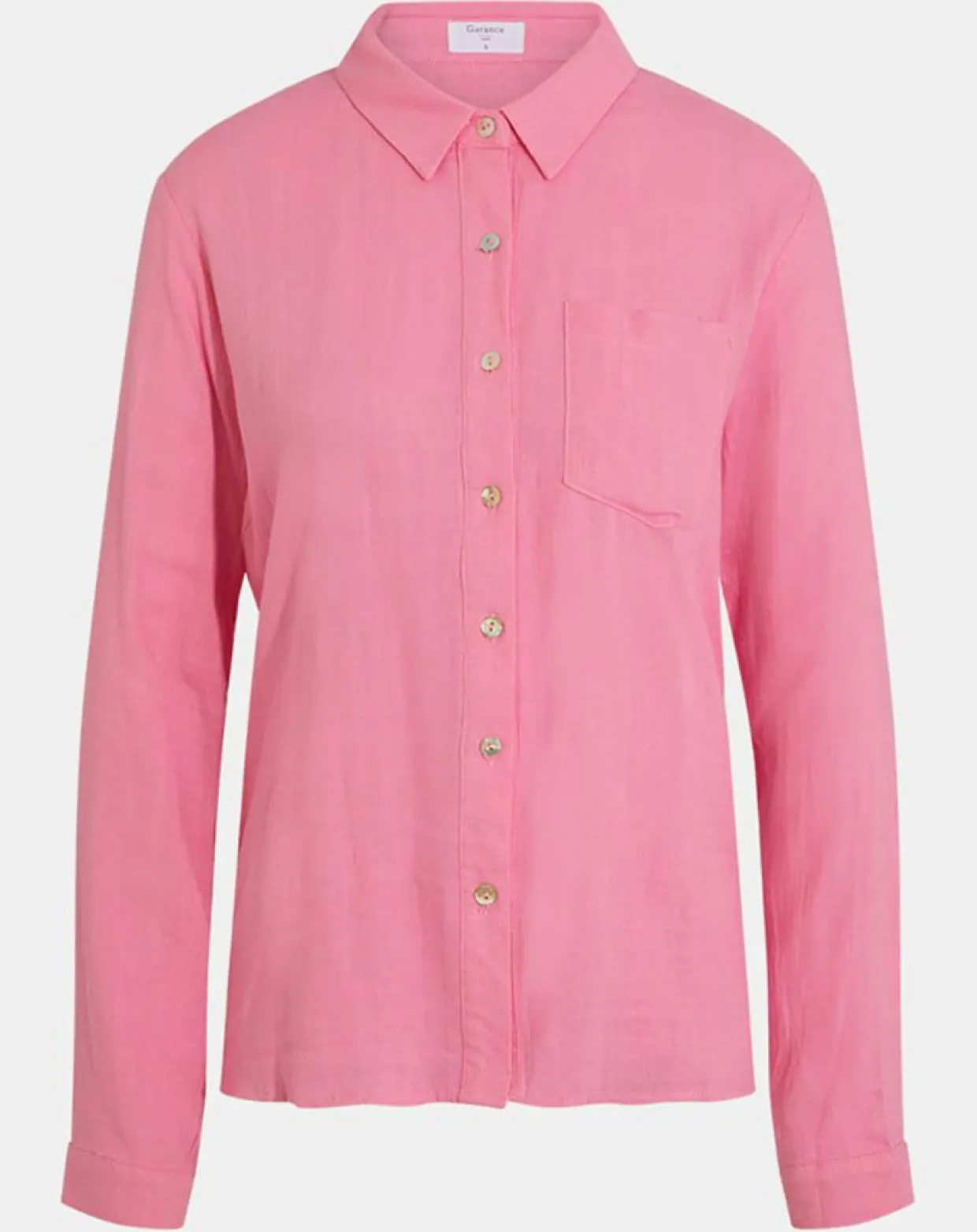 Femme Garance Paris Chemises^Chemise en Lin mélangé Leane rose vif