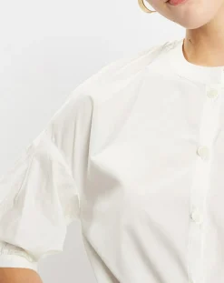 Chemise en Popeline de Coton Bio Misto écrue-Jodhpur Sale