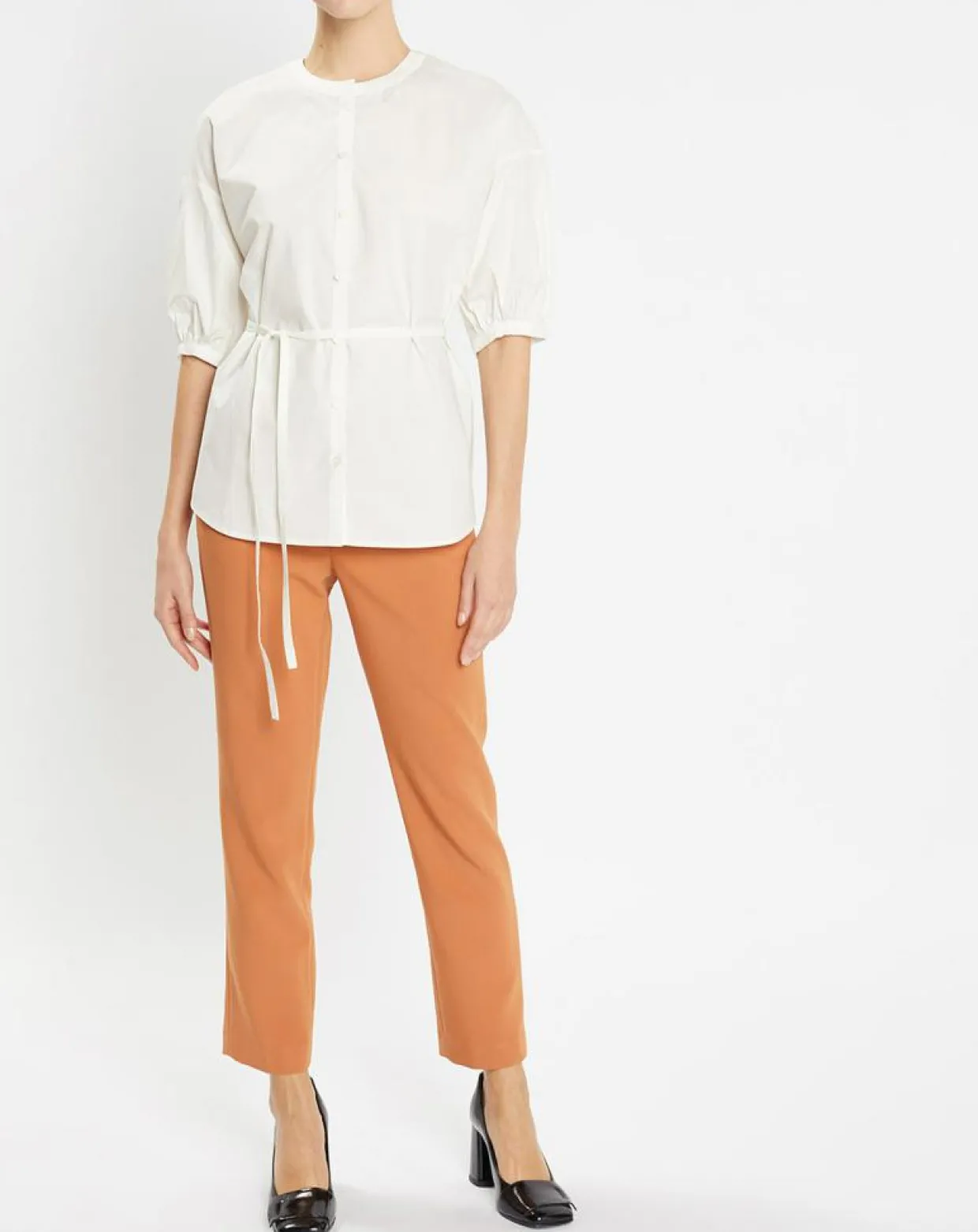 Chemise en Popeline de Coton Bio Misto écrue-Jodhpur Sale