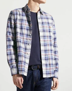 Homme Gant Chemises^Chemise en Twill Regular Fit à carreaux multicolore