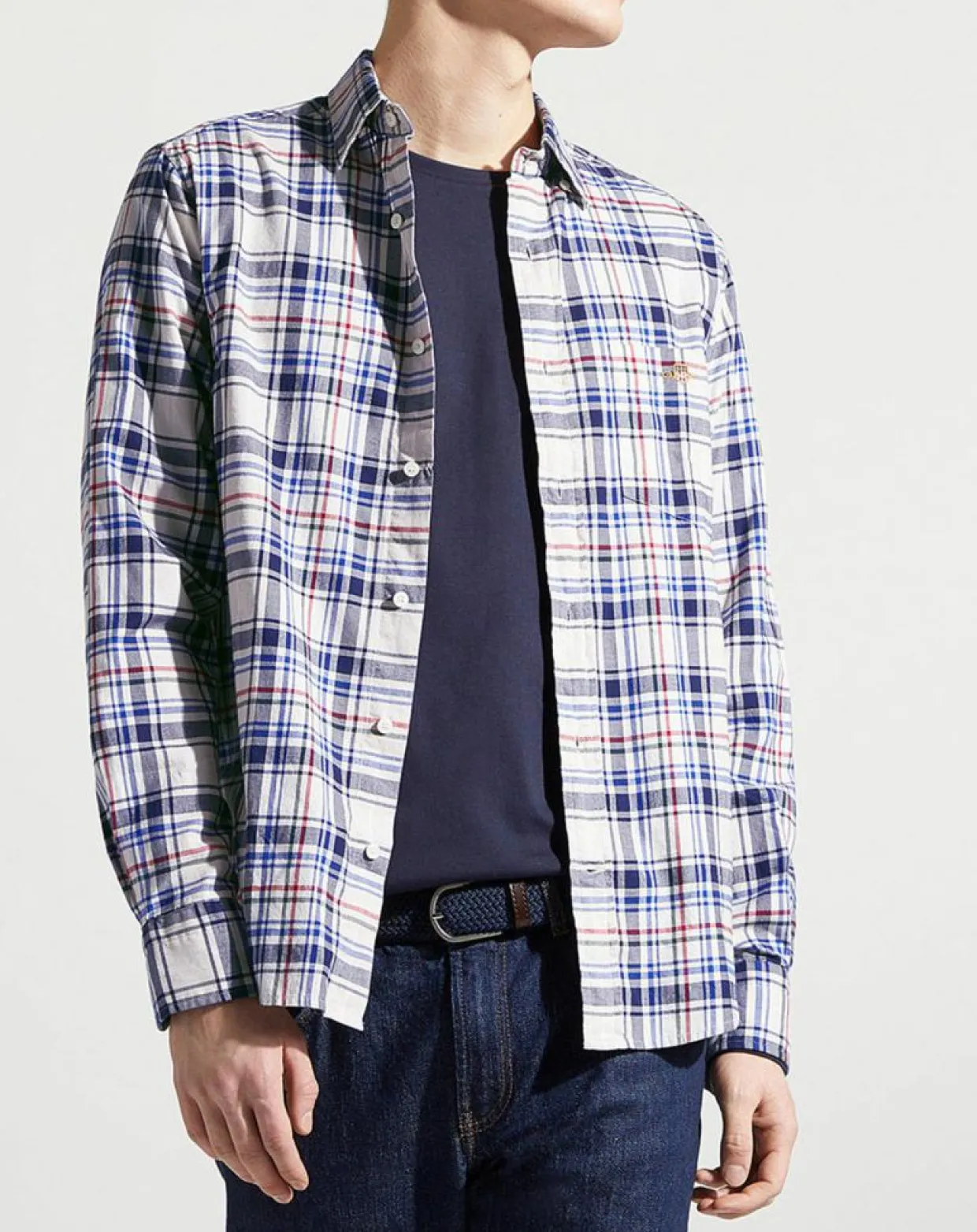 Homme Gant Chemises^Chemise en Twill Regular Fit à carreaux multicolore