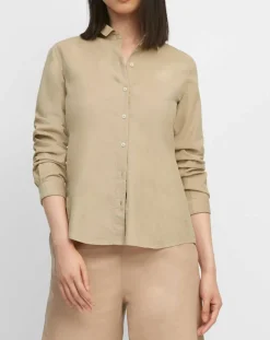 Femme Marc O'Polo Chemises^Chemise en Velours côtelé fin Milleraies beige