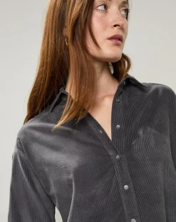 Chemise en Velours Milleraie Cinema charbon-Hartford Clearance