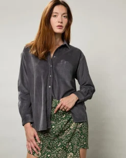 Chemise en Velours Milleraie Cinema charbon-Hartford Clearance