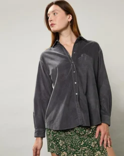 Chemise en Velours Milleraie Cinema charbon-Hartford Clearance