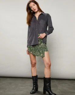 Chemise en Velours Milleraie Cinema charbon-Hartford Clearance