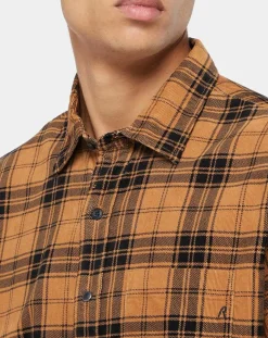 Homme Replay Chemises^Chemise en Velours Regular Fit Basic à carreaux marron/noir