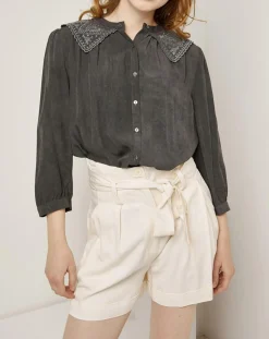 Chemise fluide 100% Bambou Rose noir délavé-See u Soon Online
