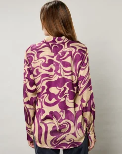 Femme Hartford Chemises^Chemise fluide Coraz imprimée violette