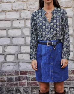 Chemise Gelina marine-Garance Paris Outlet