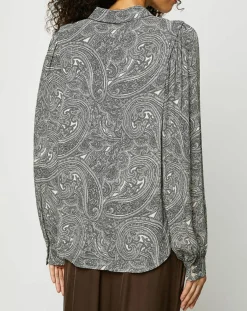 Femme Esprit Chemises^Chemise imprimé cachemire blanc/gris