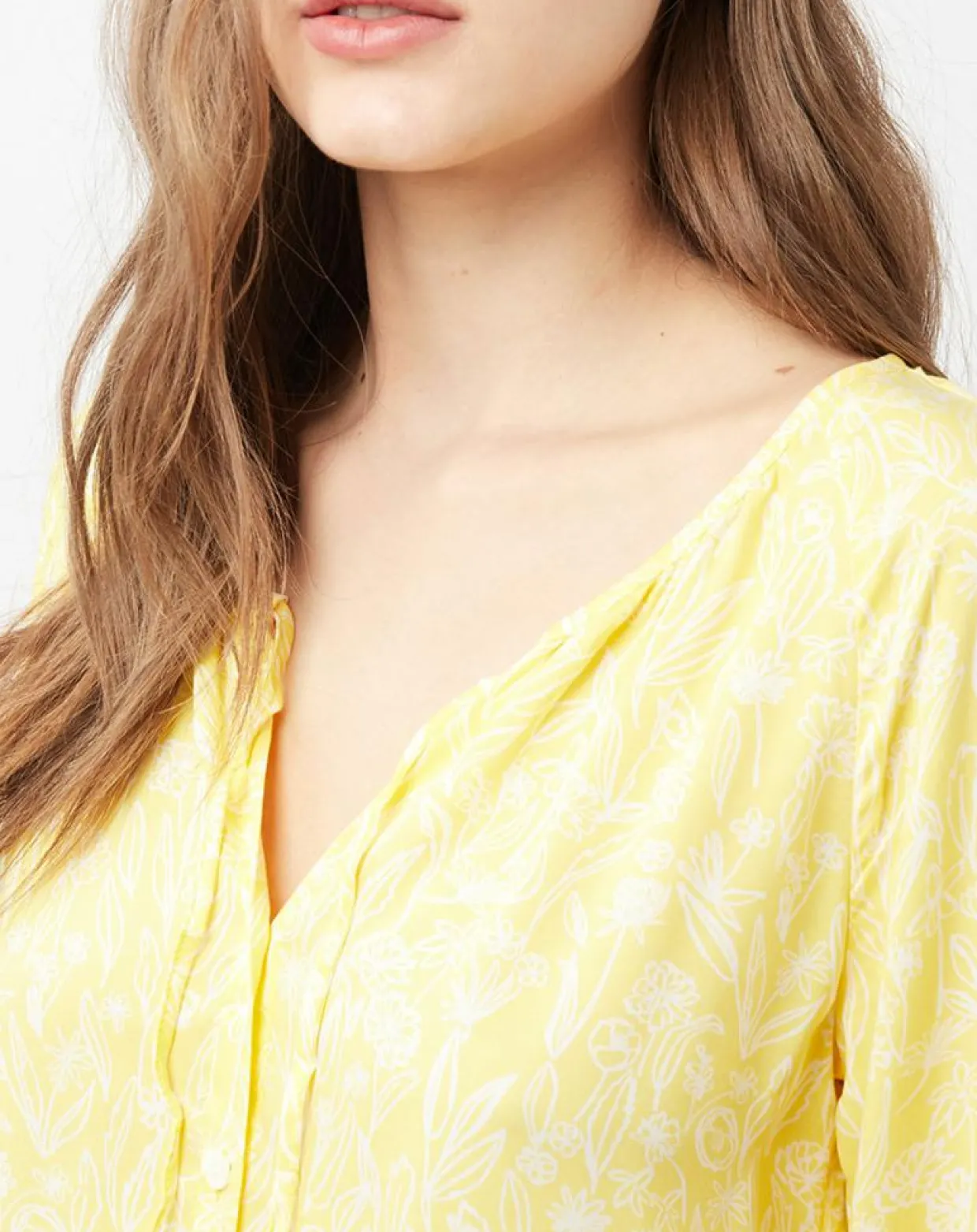 Chemise imprimé floral jaune-Marc O'Polo Best