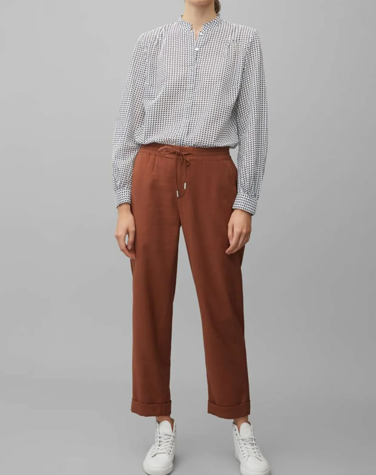 Femme Marc O'Polo Chemises^Chemise imprimée blanc/bleu