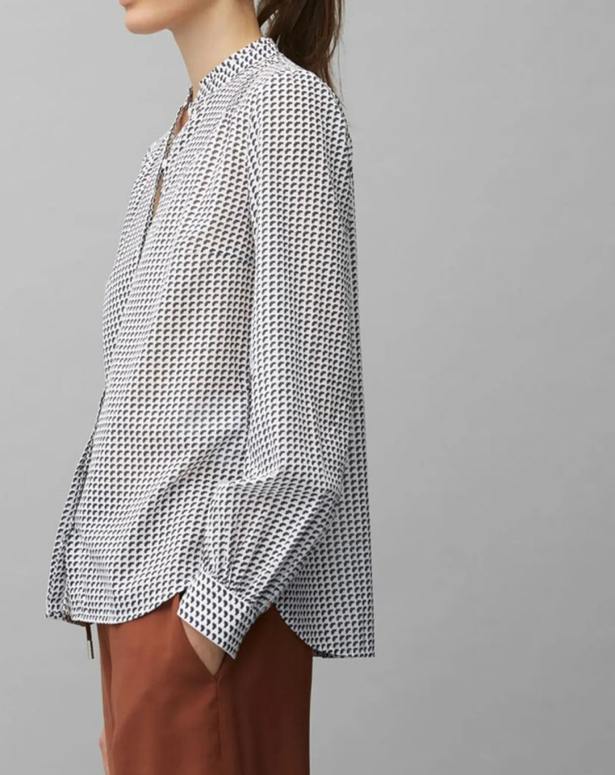 Femme Marc O'Polo Chemises^Chemise imprimée blanc/bleu