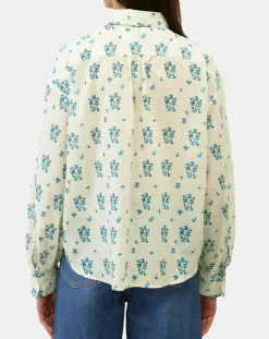 Femme Marc O'Polo Chemises^Chemise imprimée blanc/bleu