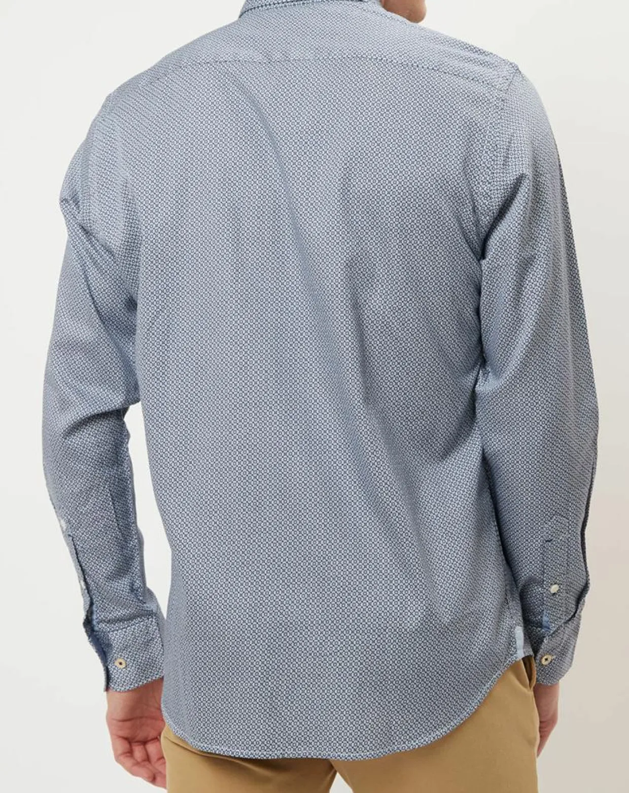 Chemise imprimée regular fit bleu/blanc-Marc O'Polo Best