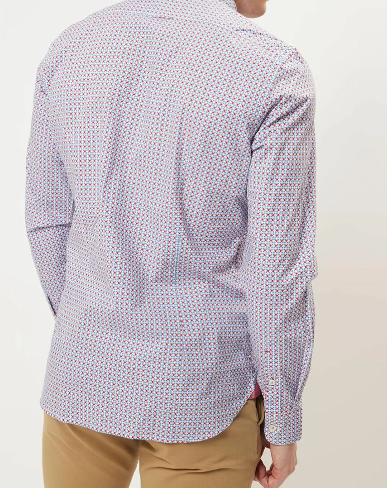 Homme Marc O'Polo Chemises^Chemise imprimée shaped fit rouge/blanc