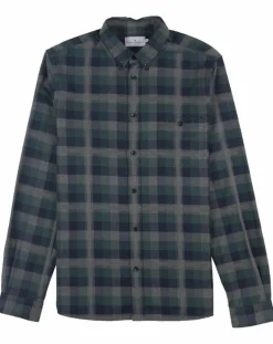 Chemise Indecis à carreaux vert/bleu marine/gris-Cuisse de Grenouille Sale