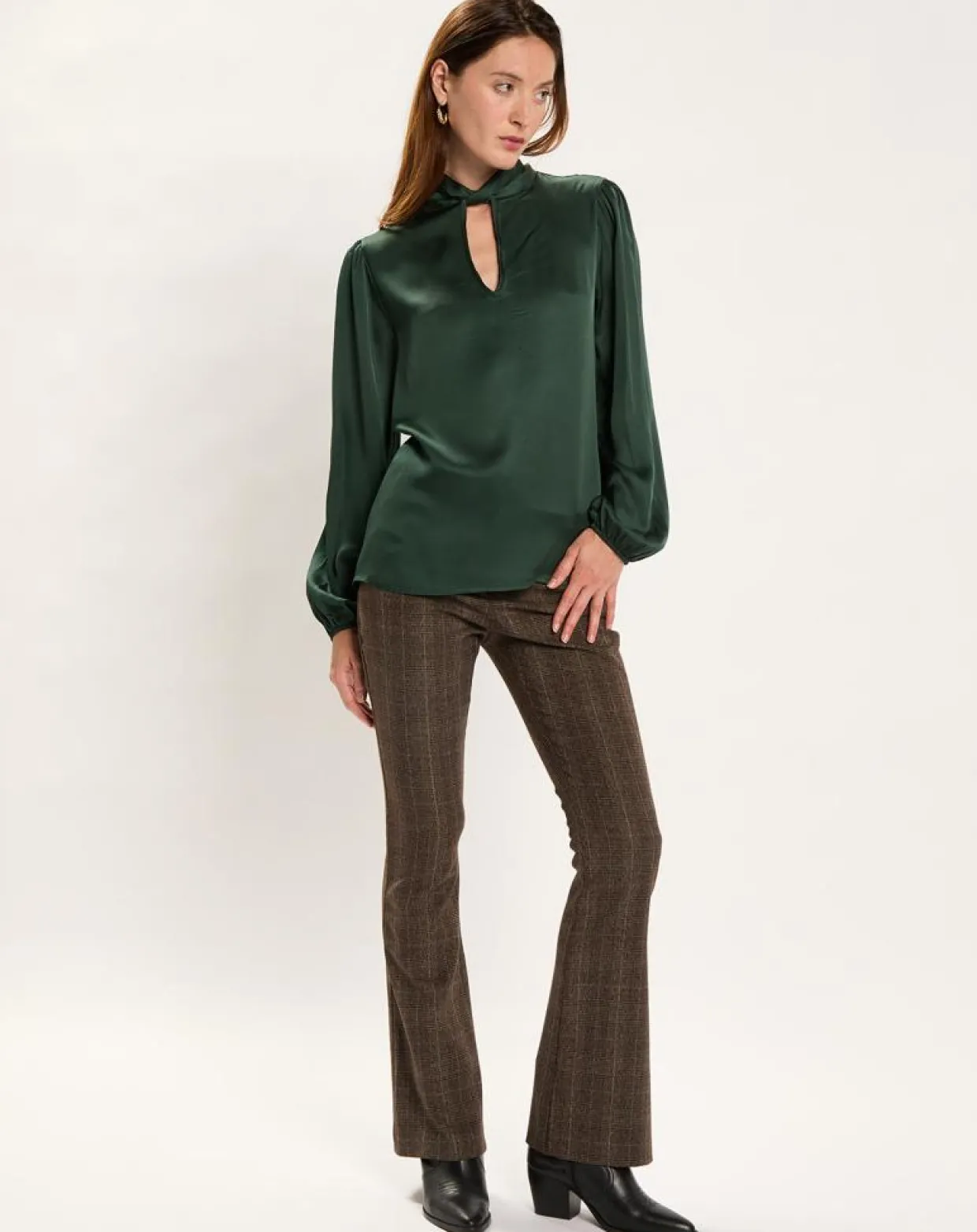 Femme Lauren Vidal Chemises^Chemise Kyllie verte