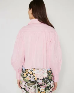 Chemise large Bridgerton rose poudre-Manoush New