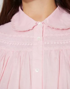 Chemise large Bridgerton rose poudre-Manoush New