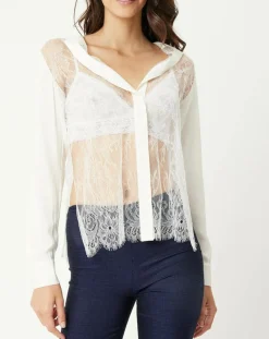 Femme La Perla Chemises^Chemise Leisuring en dentelle ivoire