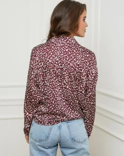 Chemise Leslie bordeaux-L'Armoire de Suzette Best