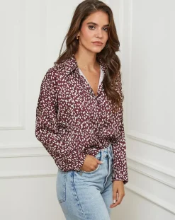 Chemise Leslie bordeaux-L'Armoire de Suzette Best