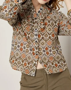 Femme See u Soon Chemises^Chemise Lisa imprimée marron/multicolore