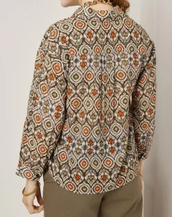 Femme See u Soon Chemises^Chemise Lisa imprimée marron/multicolore