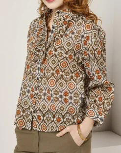 Femme See u Soon Chemises^Chemise Lisa imprimée marron/multicolore