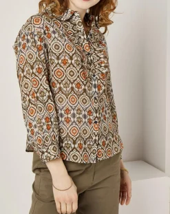 Femme See u Soon Chemises^Chemise Lisa imprimée marron/multicolore