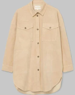 Femme Marc O'Polo Chemises^Chemise longue Overshirt Loose beige