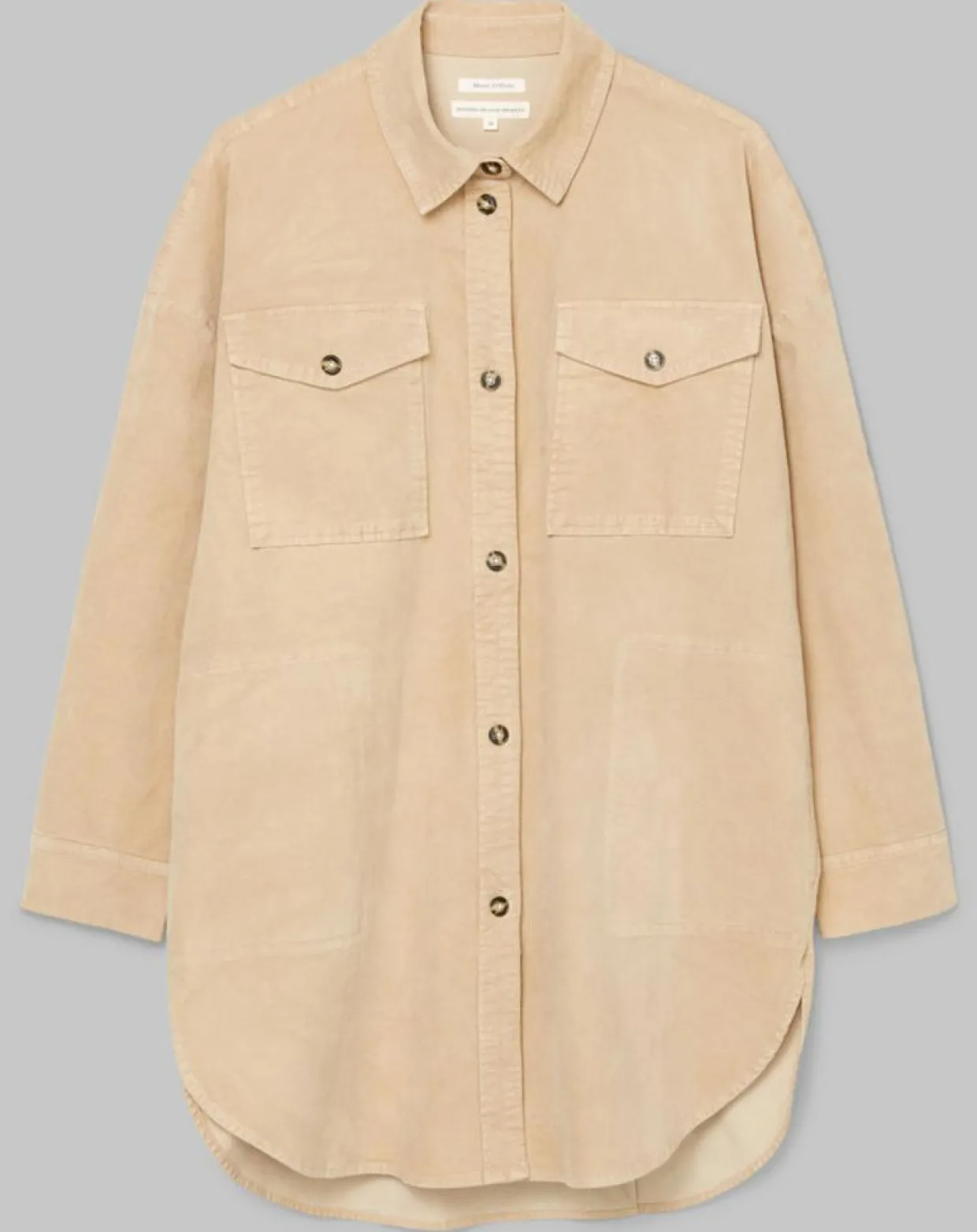 Femme Marc O'Polo Chemises^Chemise longue Overshirt Loose beige