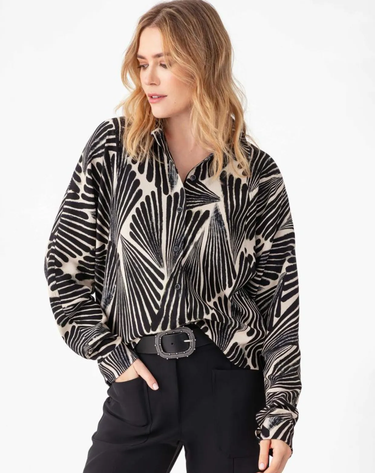Chemise Lydia plumage-Indies Sale