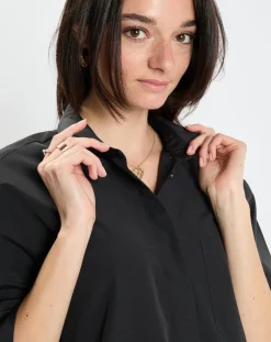 Chemise manches larges poches noire-Marc O'Polo Best