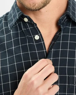 Chemise manches longues Crx Rf Poche bleu marine-Marc O'Polo New