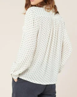 Chemise Massonne à pois écrue-Harris Wilson New