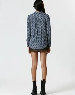 Chemise Mia bleue-The Korner Discount