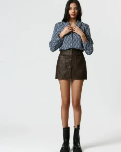 Chemise Mia bleue-The Korner Discount