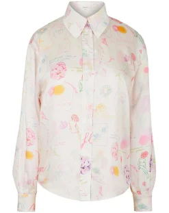 Chemise Natacha Croquis imprimée écrue-Manoush Hot