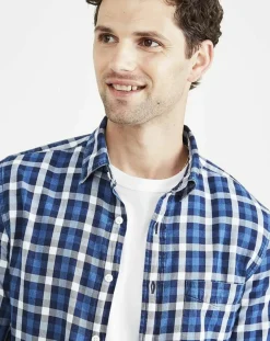 Homme Dockers Chemises^Chemise Original Slim bleu foncé
