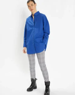 Chemise oversize en Coton Rodez bleu foncé-Galeries Lafayette Outlet