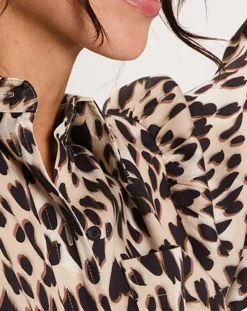 Femme Manoush Chemises^Chemise Panthère Coeur léopard