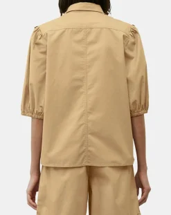 Femme Marc O'Polo Chemises^Chemise paperbag pinces manches 3/4 beige