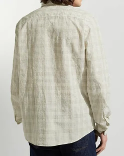 Chemise Picaro 2 ml caro beige/blanc-Galeries Lafayette Clearance
